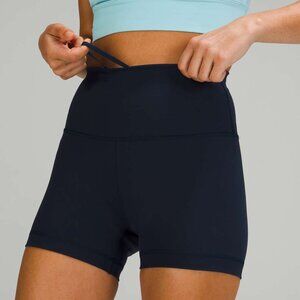 Lululemon Wunder Train High-Rise Short 4" - True Navy (Size 8)